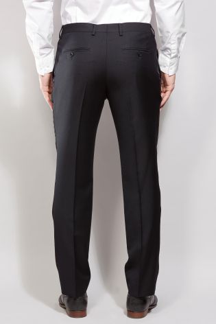 Navy Signature Tailored Fit Tuxedo Suit: Trouser